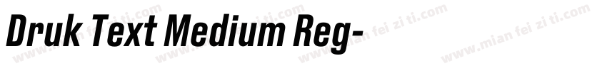 Druk Text Medium Reg字体转换